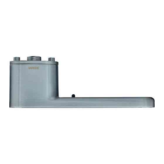 Ручки безрозетні Gavroche GRclick MSC/W сатинове срібло з білою вставкою Київ