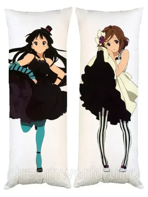 Подушка дакимакура Мия Юи К-он K-on Кейон декоративная пардовая подушка для обнимания двусторонняя 40х120 Харьков - изображение 1