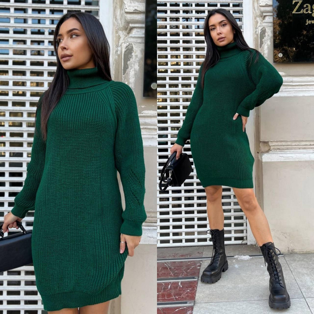 Жіноча стильна однотонна сукня-туніка з горлом.42-50р. Київ - фото 4