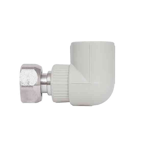 Куточок PPR з накидною гайкою Blue Ocean 25х3/4", 90° ВР із латунним штоком Київ