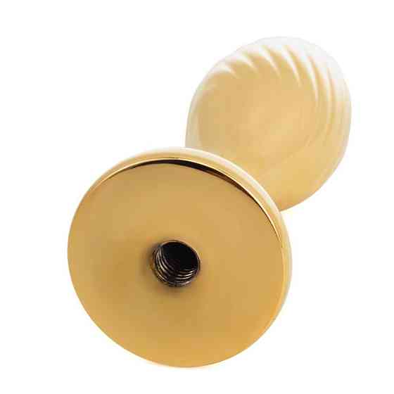 Металева анальна пробка Крихітний хвіст LOCKINK SEVANDA White Bunny-Tail Anal Pear-shape Plug Sex Aura Київ