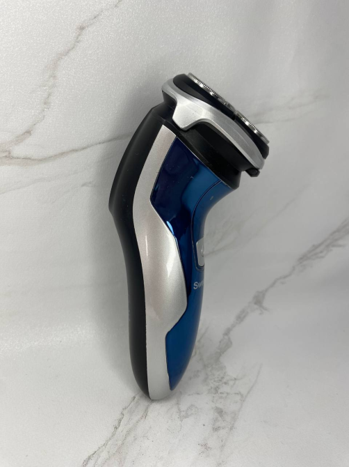 Б/В Чоловіча роторна водонепроникна електробритва SweetLF SWS7105 Blue 3D FLOATING HEAD (акумуляторного типу) Київ - фото 4