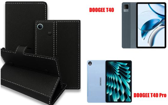 Книга-трансформер для планшета Doogee T40, Doogee T40 Pro, цвет Black Киев