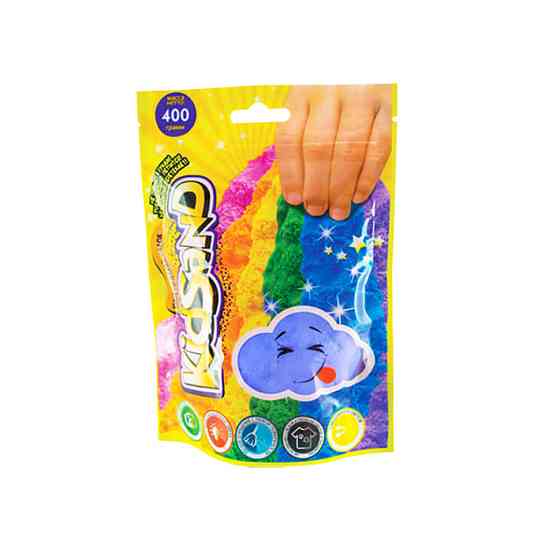 Кінетичний пісок "KidSand" KS-03-03 пакет 400 гр Синій Вінниця