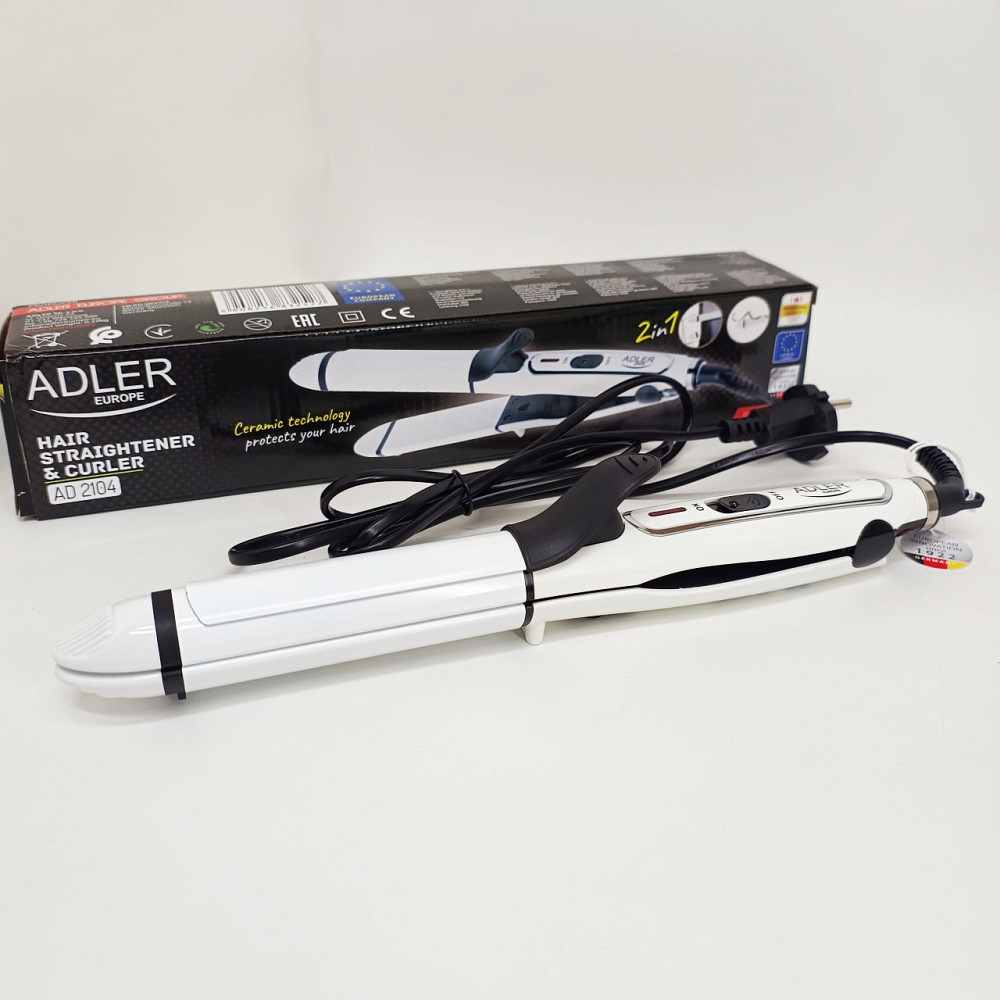 Современные щипцы для завивки волос Adler AD 2104 50Вт, Крутые плойки для волос Плойка обьема FH-61 Львов - изображение 6
