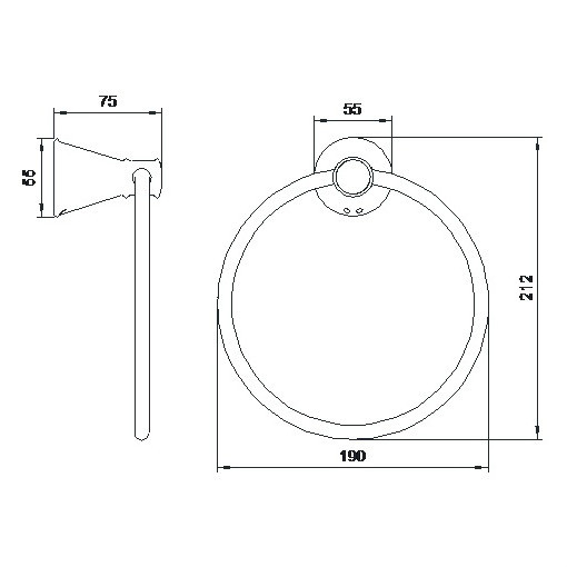 Держатель для полотенец IMPRESE PODZIMA LEDOVE хром Киев - изображение 2