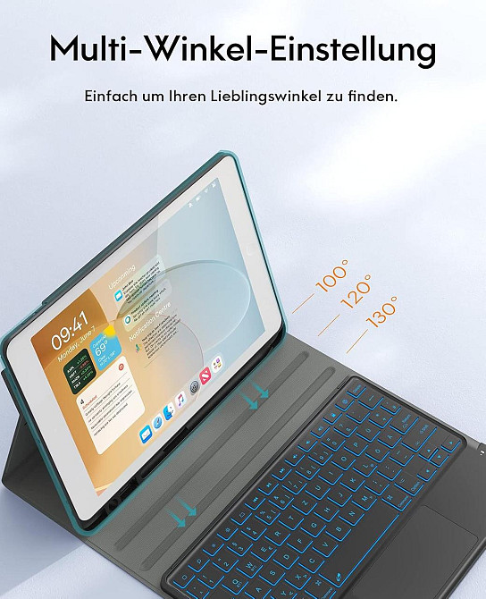 Фирменный защитный чехол Chesona с Bluetooth клавиатурой для iPad 10.2 (2019/20/21)/pro10.5(2017)/Air 3 10.5 Днепр - изображение 8