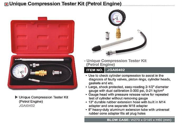 Компрессометр бензиновий TOPTUL зі змінними наконечниками JGAI0402 Чернігів - фото 3
