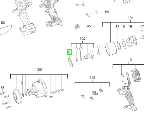Шайба полиуретановая под вал для гайковертов MILWAUKEE Одесса