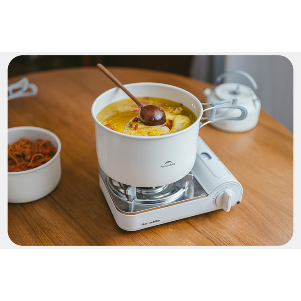 Каструля з керамічним антипригарним покриттям Naturehike CNK2450CF013 алюміній 3л Київ - фото 3