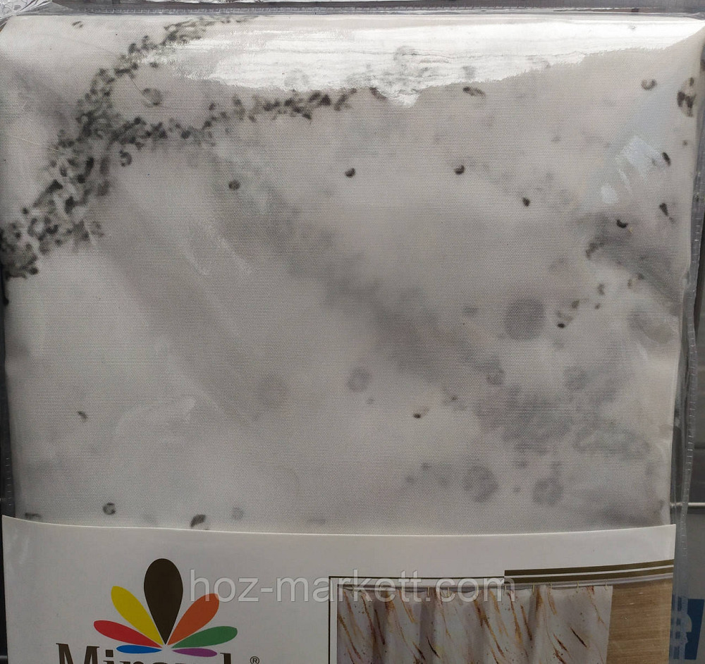 Штора для душа тканевая миранда Meteor 180 х 200 см серая Харьков - изображение 4