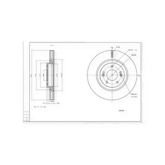 Диск Kia Ceed, Optima, Hyundai i40, iX35 (2011-) передний (d320x28mm) тормозной Мукачево