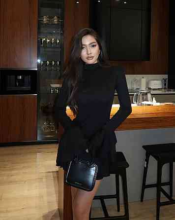 Жіноче стильне мініплаття з воланами мікродайвінг Чорний, 44/46 Одеса