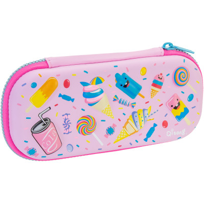 Пенал Cool For School 1 отделение с органайзером розовый (QT-5649-Pink) Винница - изображение 1