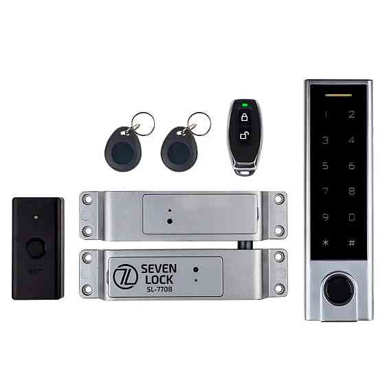 Бездротовий біометричний комплект контролю доступу SEVEN LOCK SL-7708F Київ
