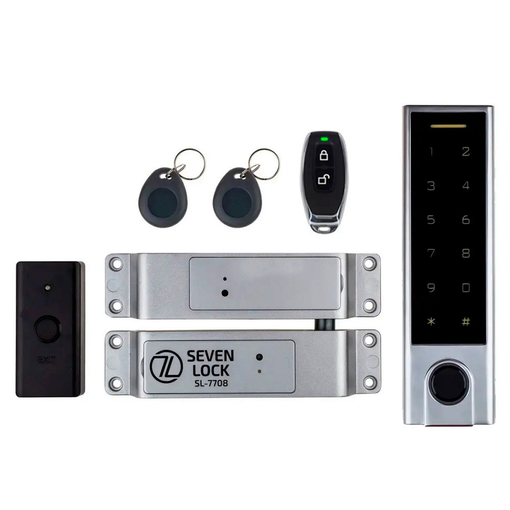 Бездротовий біометричний комплект контролю доступу SEVEN LOCK SL-7708F Київ - фото 1