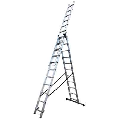 Драбина GTM 3-секції, розкладна, 3*11сх. 2,99-7,31м (KME311) Вінниця