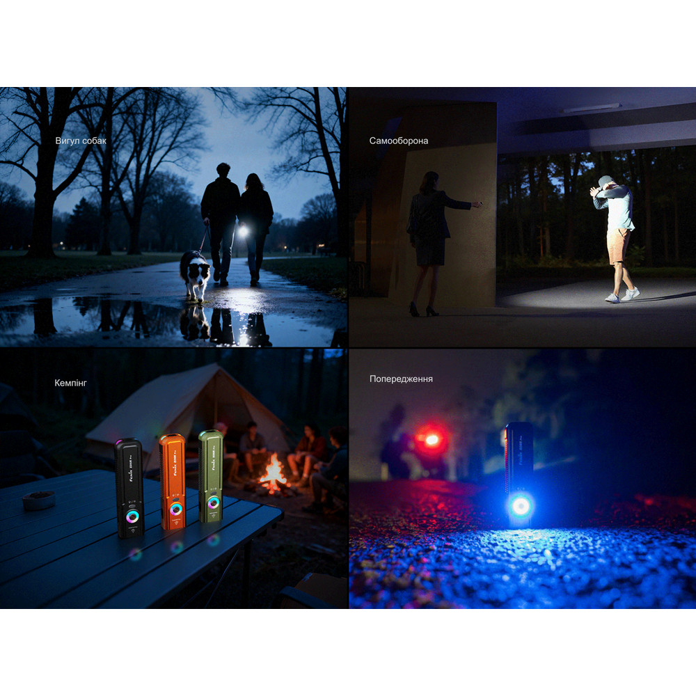 Ліхтар наключний Fenix E06R PRO, чорний Київ - фото 13