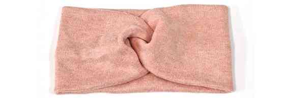 Повязка женская ангорка розовая Киев