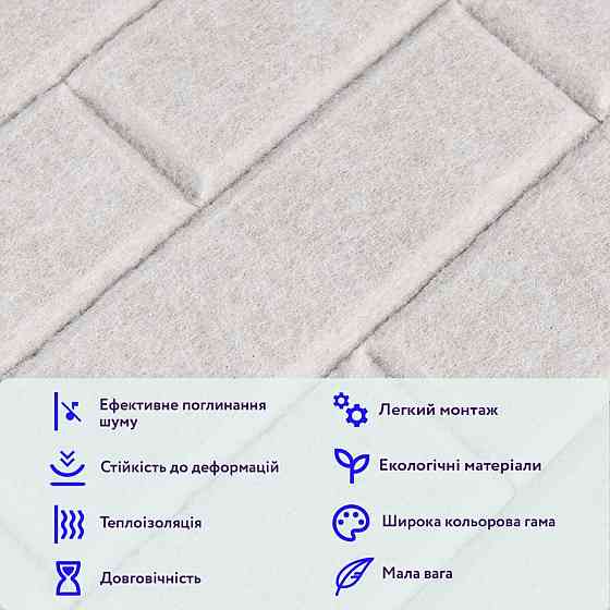 Звукоізоляційна панель 600х600х9мм Сіра SW-00002703 Київ