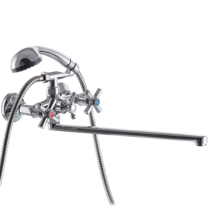 Змішувач для ванни ZERIX DFR-B722, ручки крест Харків - фото 2