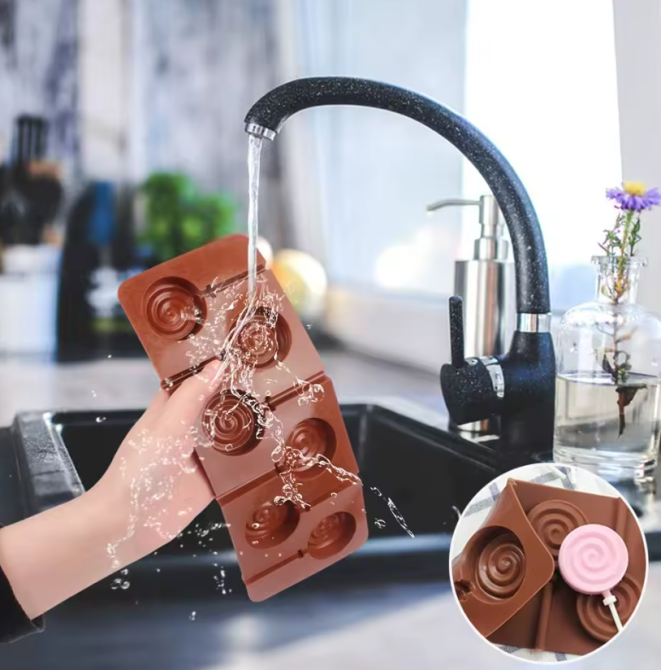 Форма для леденцов Empire, 6 шт, спираль, пищевой силикон, 23×9,5 см, для духовки, морозилки Одесса - изображение 4