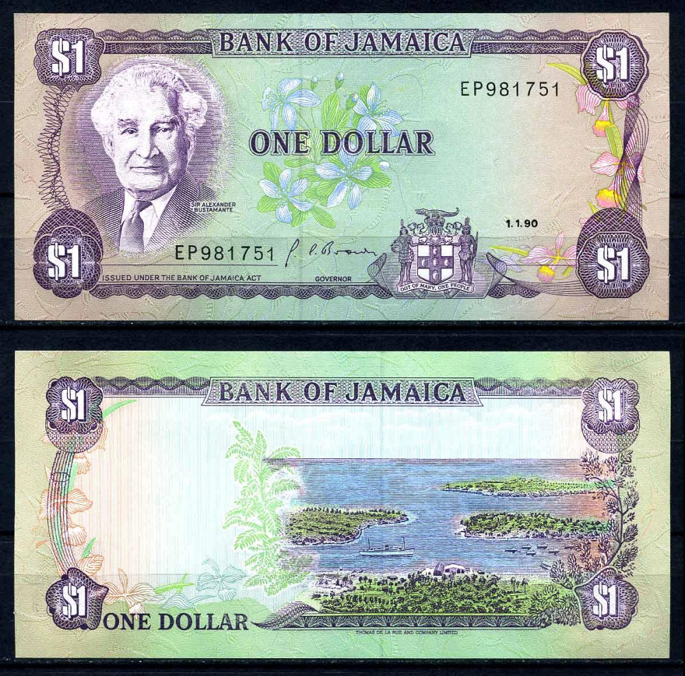 ЯМАЙКА. 1 долар 1990р. UNC Полтава - фото 1