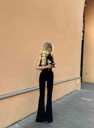 Жіночі облягаючі штани кльош з ефектом стягування турецький біфлекс Одеса