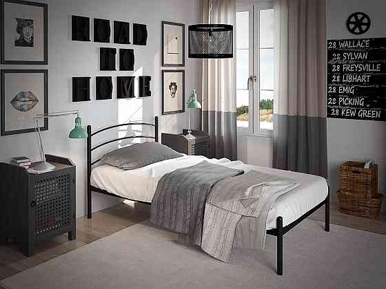 Двуспальная металлическая кровать Маранта от ТМ Теnero 160х200, Щит ДВП, Без ящика Харьков