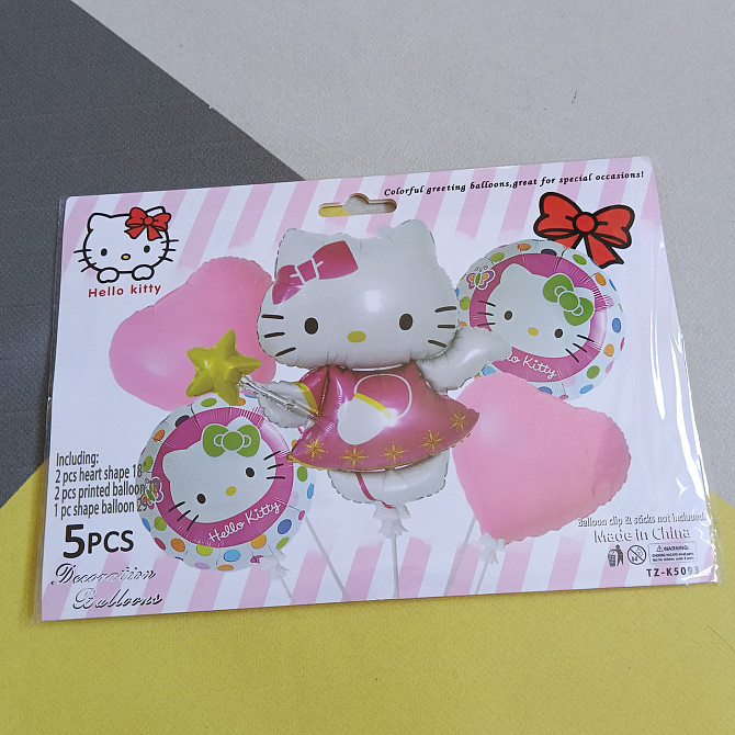 Набір повітряних куль Hello Kitty (5 предметів) Київ - фото 1