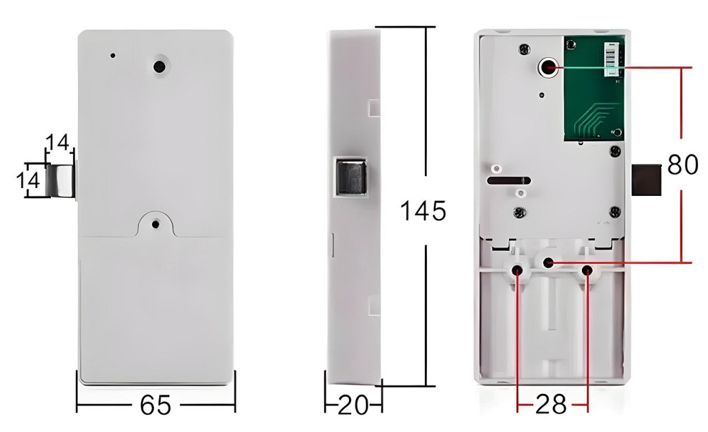 PES Office 1 електронний замок для шафок Київ - фото 4