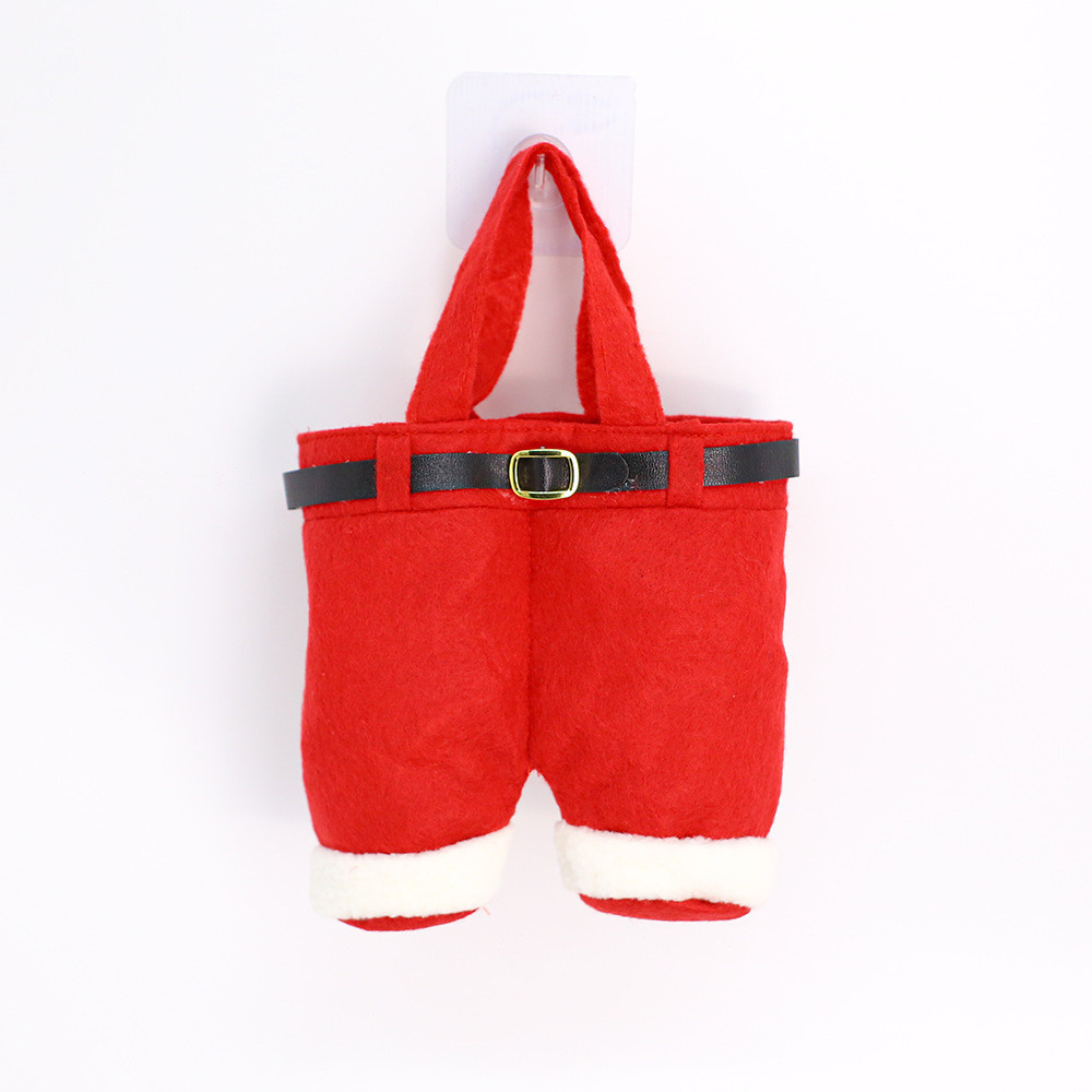 Декор для новогоднего стола Штаны Деда Мороза 210 на 145 мм разноцветный Киев - изображение 6