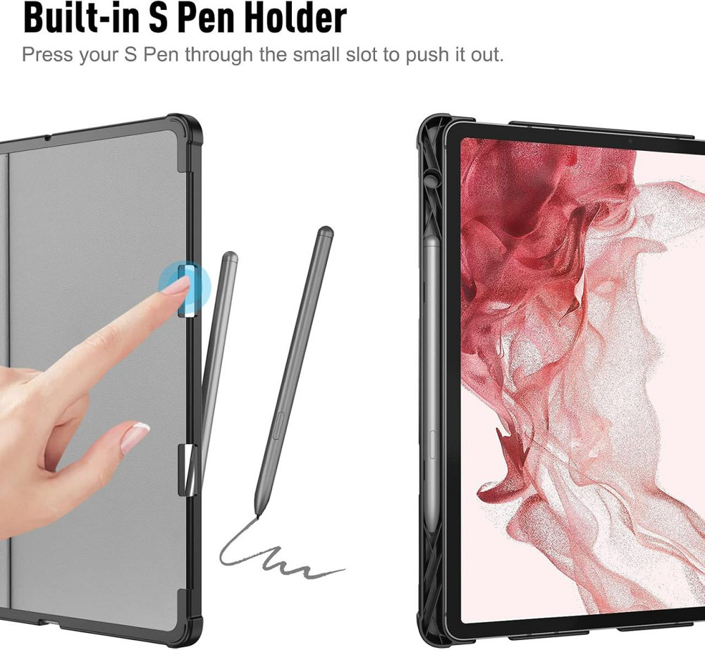 Фирменный чехол-книжка ROOFEI с Bluetooth клавиатурой для планшета Samsung Galaxy Tab S8 2022/ S7 2020 11 дюймов Днепр - изображение 8