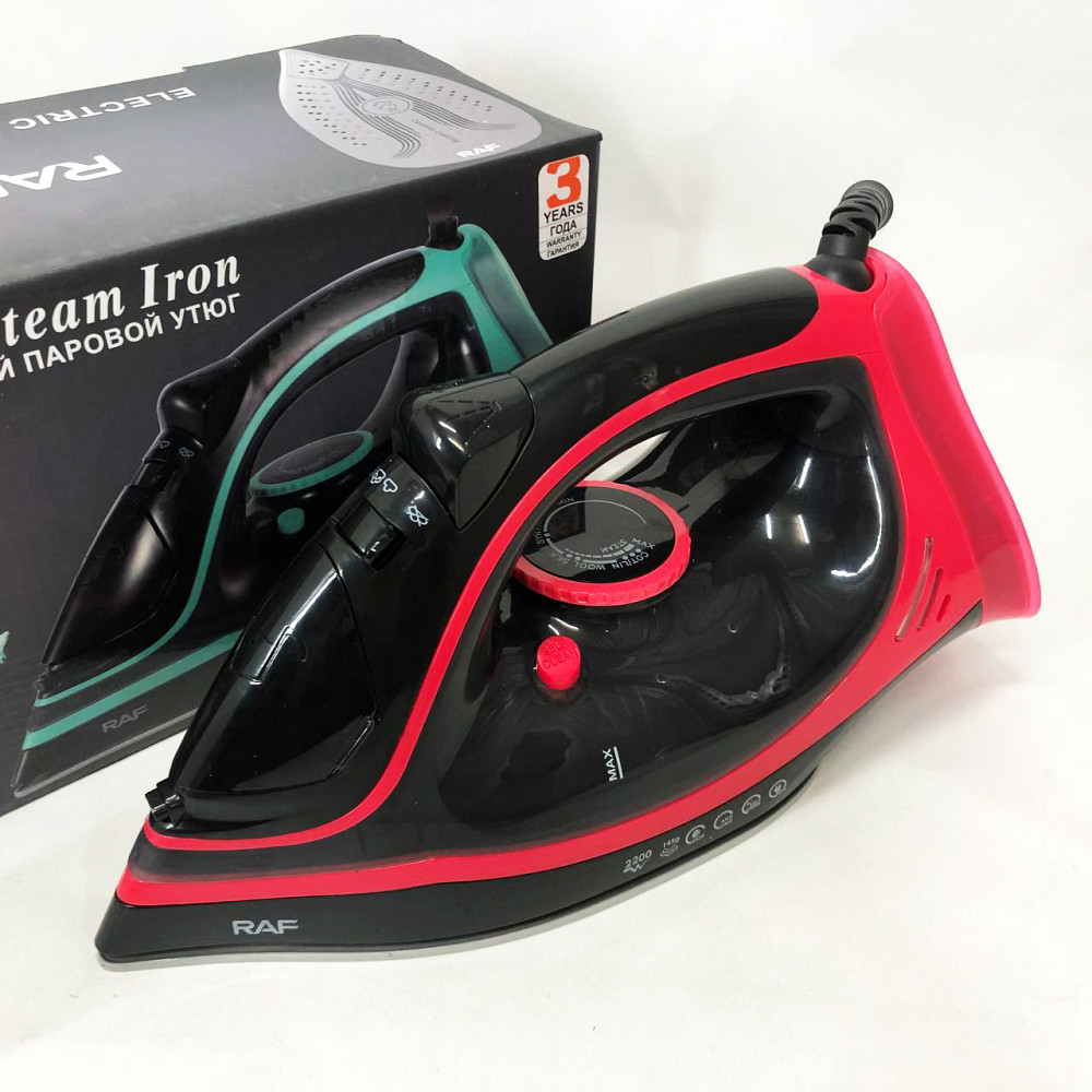 Праска з парою для прасування RAF R.1250 2200 Вт, Праска парова для делікатного прасування JB-13 Львів - фото 1