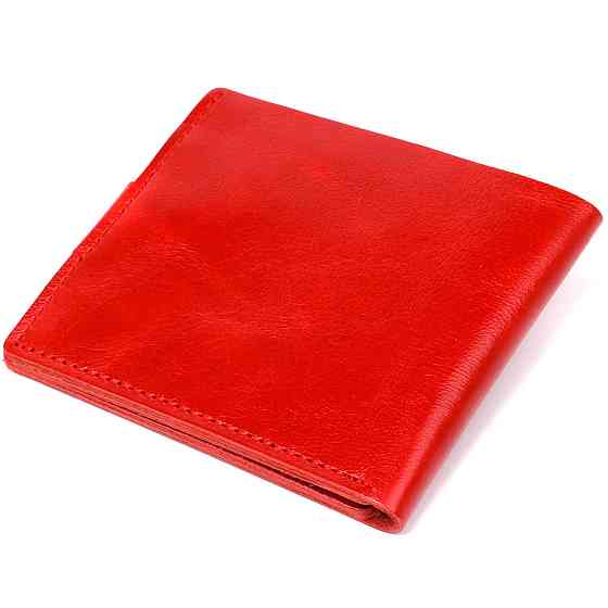 Женское небольшое кожаное портмоне Shvigel 16461 Красный Киев