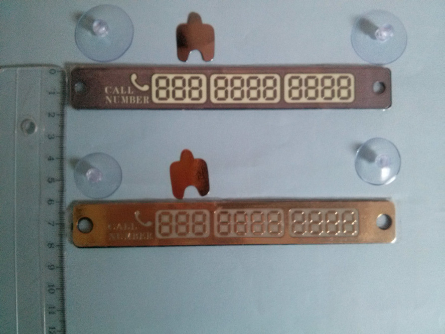 Табличка для вказівки телефонного номера. Світиться в Київ - фото 3