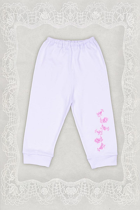 Хрестильний білий комплект для дівчинки 86 топ Крохатушка одяг Київ - фото 4