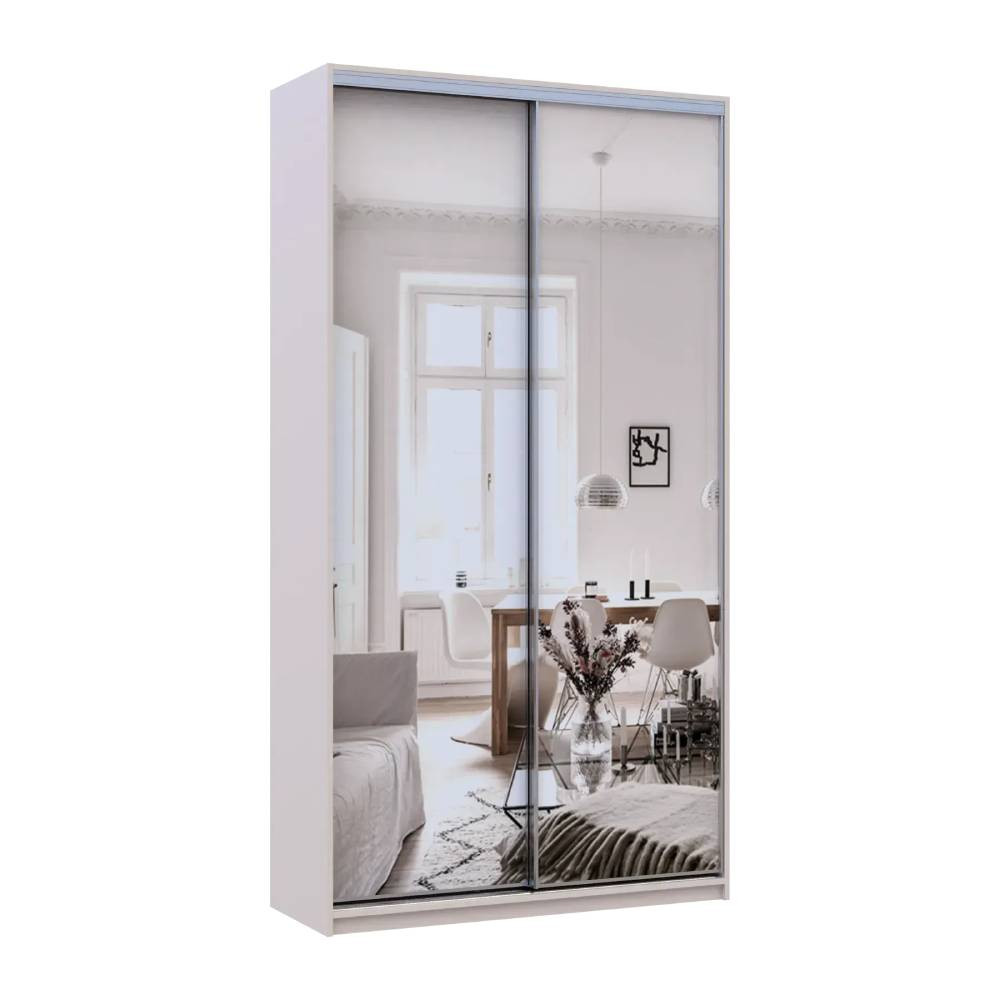 Шафа-купе Doros Сіті Лайт Кашемір 2 дзеркала 120х45х225 (80736344) Львів - фото 2