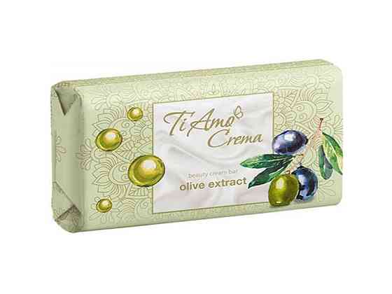 Мыло туалетное С экстрактом оливки 125г 1шт ТМ Ti Amo Crema Solmir Киев