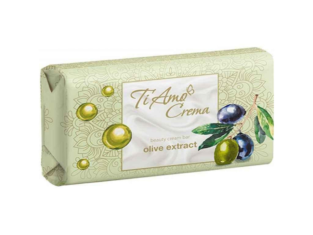 Мыло туалетное С экстрактом оливки 125г 1шт ТМ Ti Amo Crema Solmir Киев - изображение 1