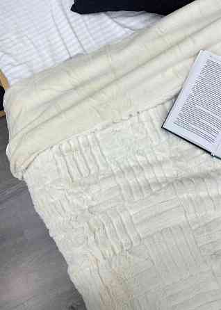 Плед-покривало Преміум 220х240 см (+-5см) Молочний (87-226) Київ