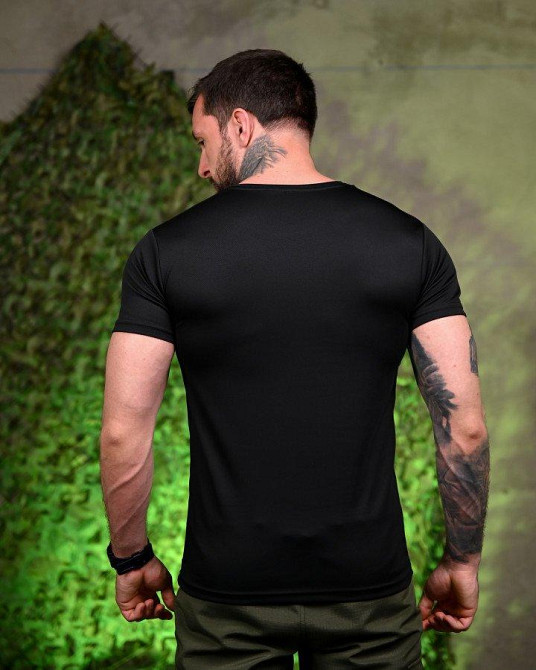 Тактична потовідвідна футболка Valhalla black ПП7703 Одеса - фото 3