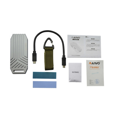 Кишеня зовнішня Maiwo M.2 SSD NVMe 2280 ч-з USB4.0 Type-C 40Gbps (K1695) Вінниця - фото 4