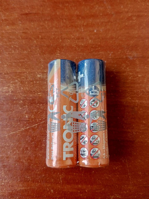 Щелочные батарейки TRONIC AA LR6 1.5V, 2 шт Полтава - изображение 1
