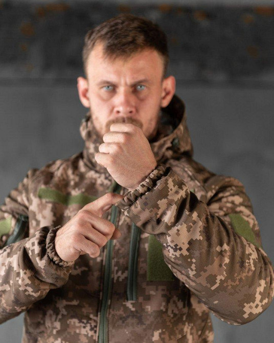 Зимова чоловіча тактична куртка Softshell OMNI-HEAT піксель - Одеса - фото 19