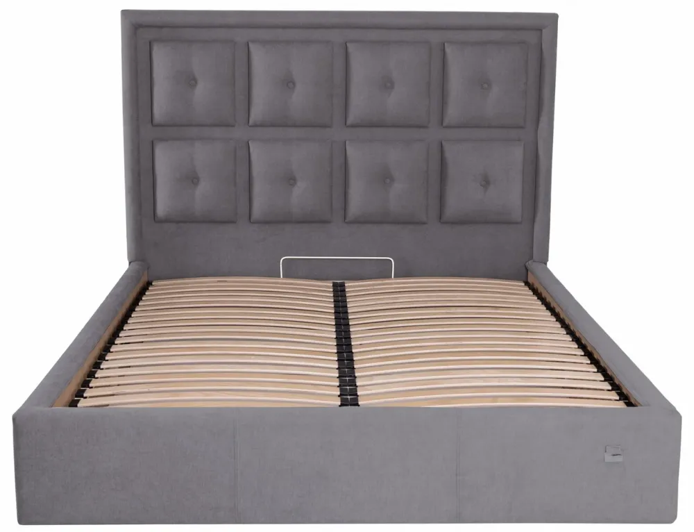 Кровать Двуспальная Windsor VIP 160 х 190 см Мисти Dark Grey С дополнительной металлической цельносварной рамой Темно-серый Киев - изображение 2