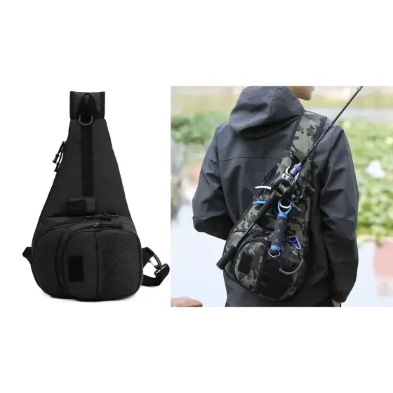 Сумка для хранения рыболовных снастей, рыболовный рюкзак через плечо с лямкой через плечо 39x23x15 см Коломия