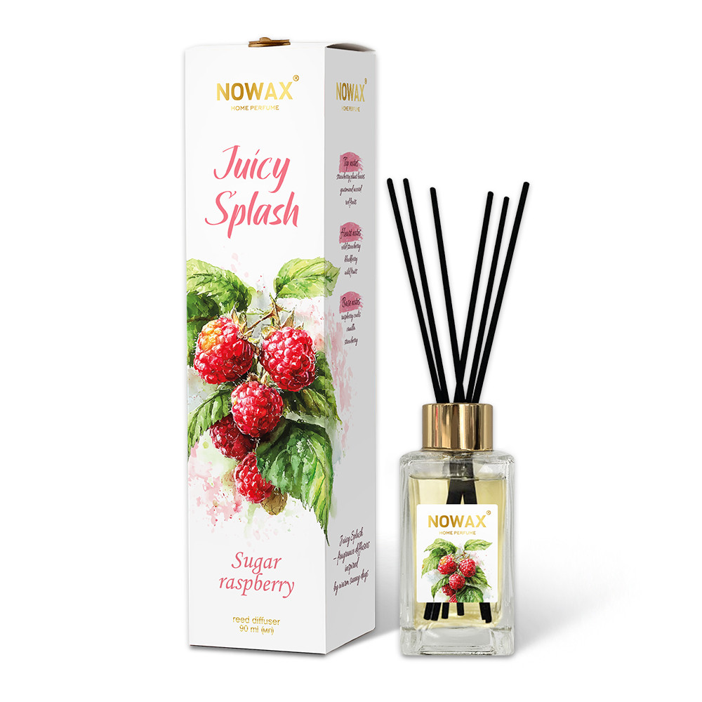 Аромадифузор з паличками Nowax Juicy Splash - Sugar Raspberry 90мл Львов - изображение 1