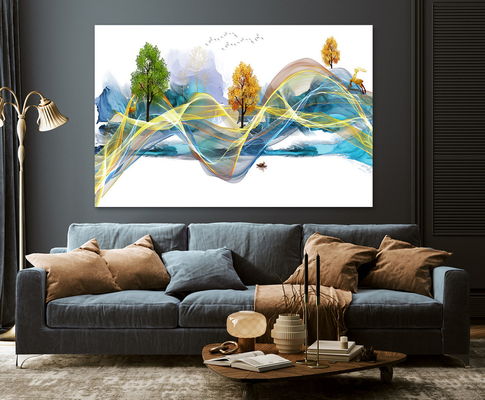 Картина холст в гостиную / спальню  Природа ліс   MLP_185 50x100 см Киев - изображение 3