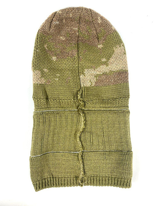 Балаклава-шапка раскладная теплая тактическая с прорезью Зеленая Каменец-Подольский - изображение 4